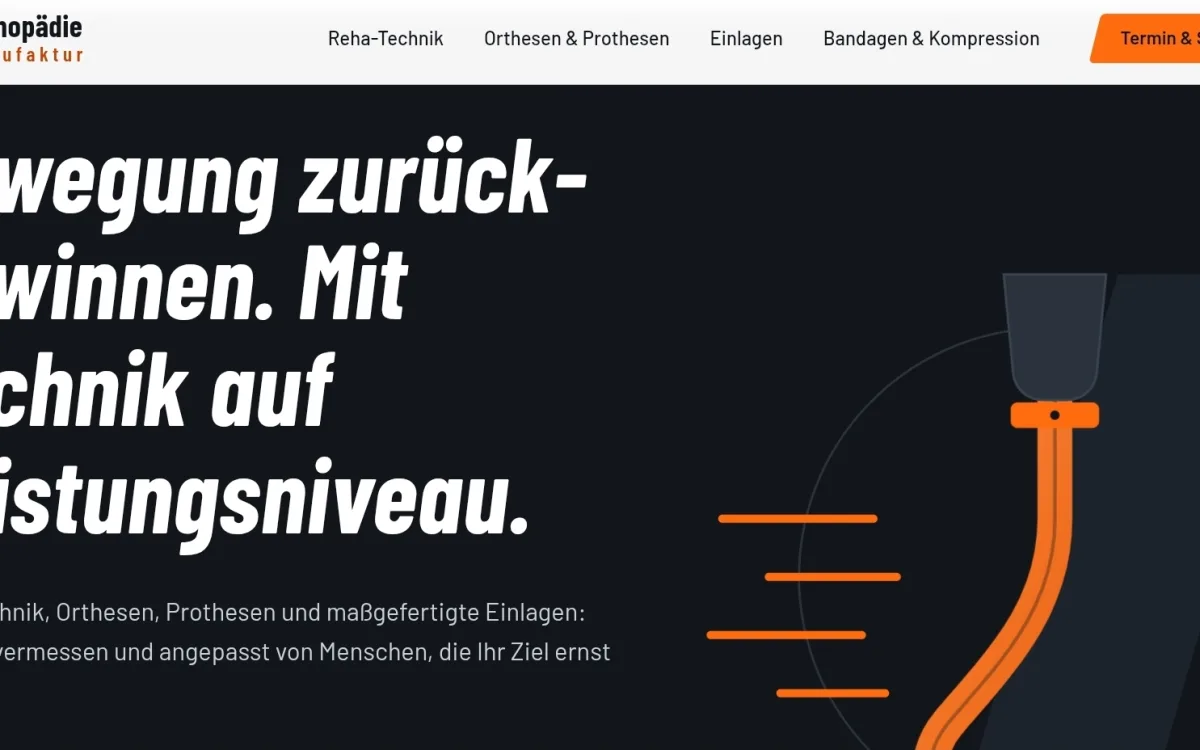 Vorschau der Website Orthopädie