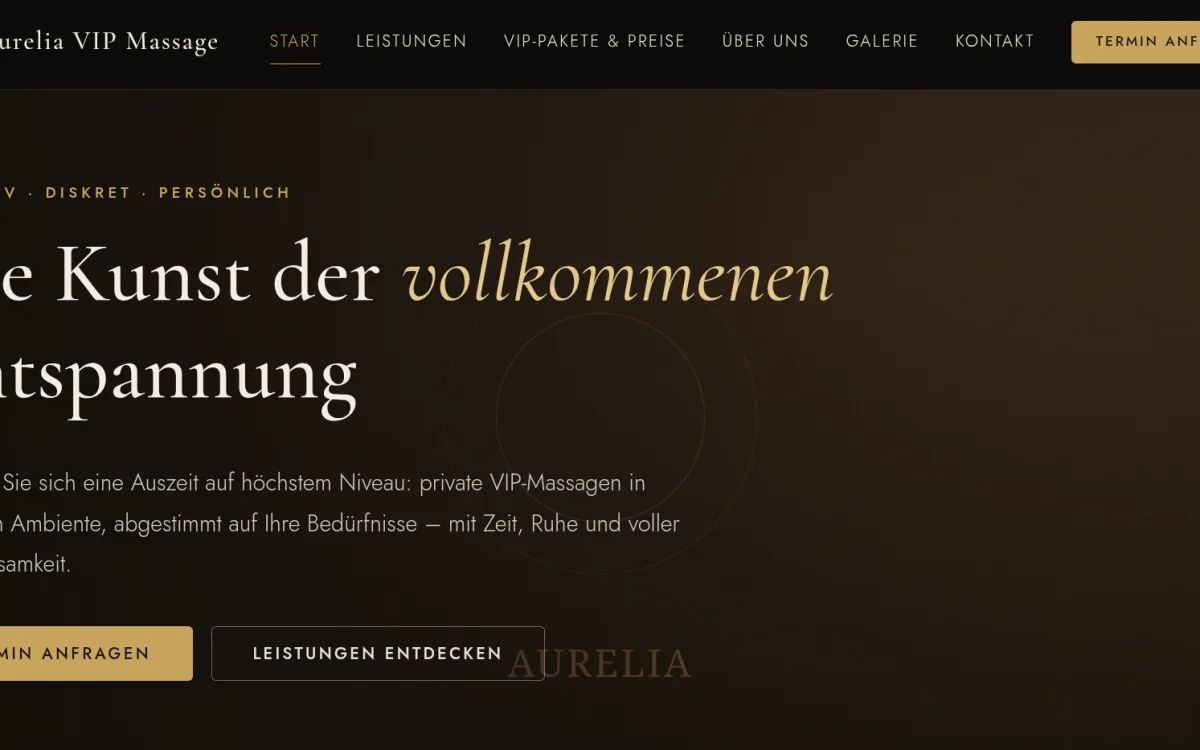 Vorschau der Website Massage Lounge