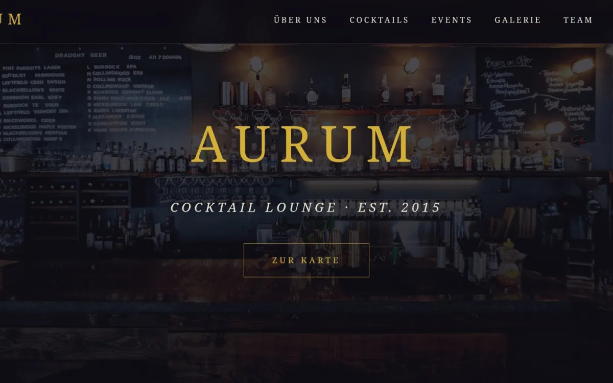 Vorschau der Website Bar 1